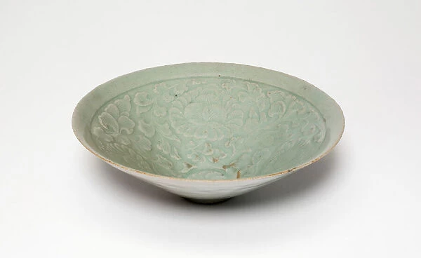 Conical Bowl with Peony Flowers, North Korea, Goryeo dynasty (918-1392)