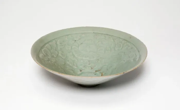 Framed Print : Conical Bowl with Peony Flowers, North Korea, Goryeo dynasty (918-1392) Framed Print : Conical Bowl with Peony Flowers, North Korea, Goryeo dynasty (918-1392)