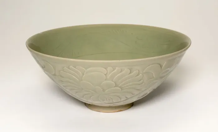 Framed Print : Conical Bowl with Peony Scroll and Leaves, Five Dynasties / Northern Song dynasty Framed Print : Conical Bowl with Peony Scroll and Leaves, Five Dynasties / Northern Song dynasty