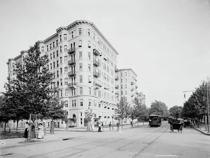 Framed Print : Connecticut Avenue, Washington, D.C. c1904. Creator: Unknown