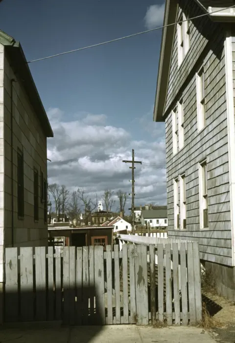 Framed Print : Connecticut town, probably Stonington, on the sea. 1940. Creator: Jack Delano Framed Print : Connecticut town, probably Stonington, on the sea. 1940. Creator: Jack Delano