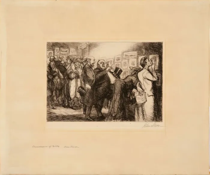 Framed Print : Connoisseur Of Prints, 1905. Creator: John Sloan