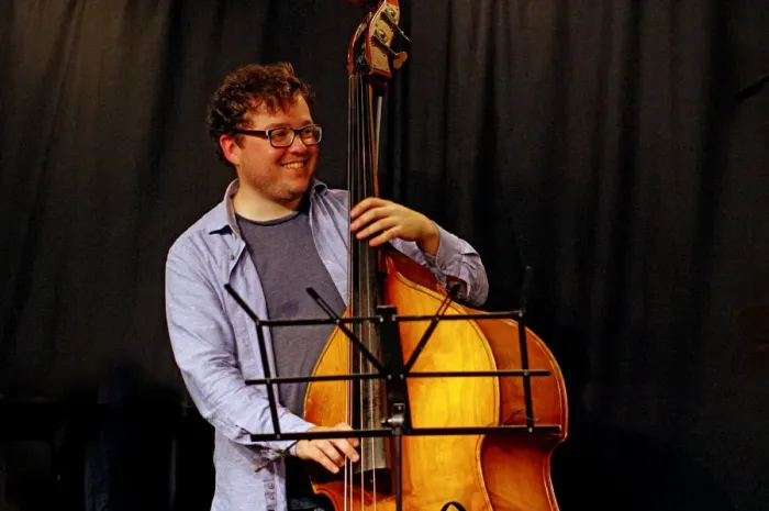 Framed Print : Conor Chaplin, Ari Hoenig Trio, Verdict Jazz Club, Brghton, East Sussex, 6th Oct. 2021 Framed Print : Conor Chaplin, Ari Hoenig Trio, Verdict Jazz Club, Brghton, East Sussex, 6th Oct. 2021