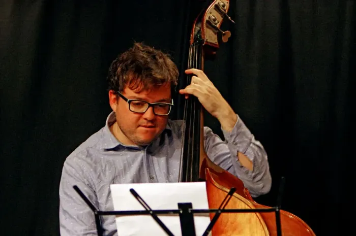 Framed Print : Conor Chaplin, Ari Hoenig Trio, Verdict Jazz Club, Brghton, East Sussex, 6th Oct. 2021 Framed Print : Conor Chaplin, Ari Hoenig Trio, Verdict Jazz Club, Brghton, East Sussex, 6th Oct. 2021