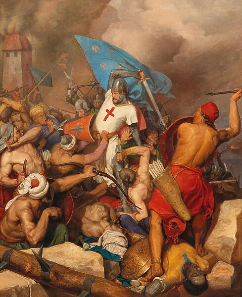 The conquest of Acre in 1191 by Duke Leopold V of Austria, 1841