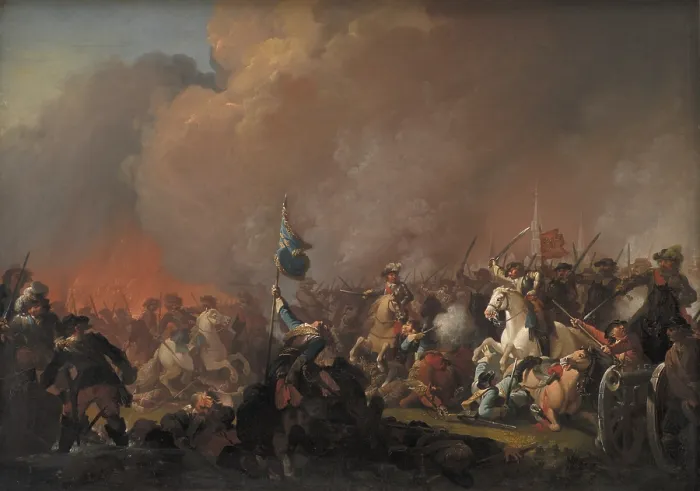 Framed Print : The Conquest of Amager, 1658, 1791. Creator: Lorentzen, Christian August (1749-1828) Framed Print : The Conquest of Amager, 1658, 1791. Creator: Lorentzen, Christian August (1749-1828)