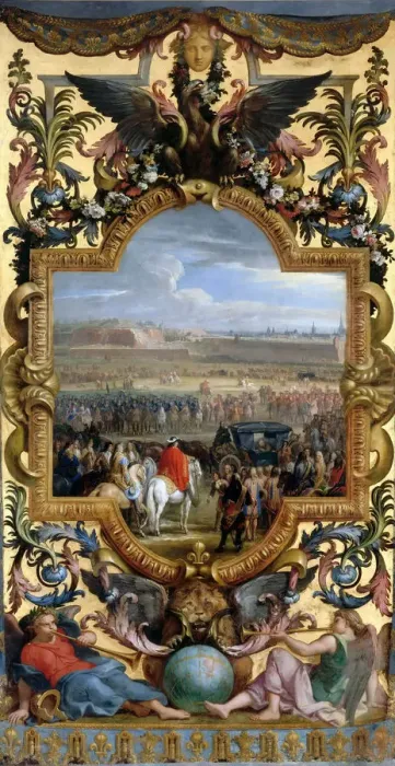 Framed Print : The conquest of Cambrai on April 18, 1677. Artist: Le Brun, Charles (1619-1690) Framed Print : The conquest of Cambrai on April 18, 1677. Artist: Le Brun, Charles (1619-1690)