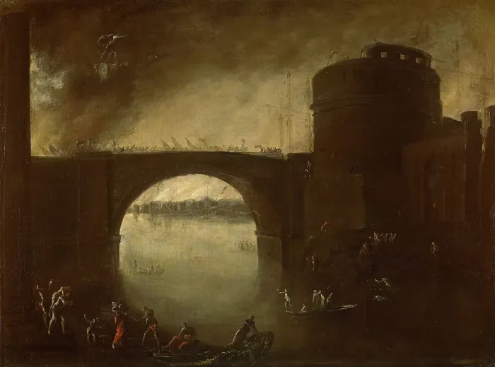 Framed Print : The conquest of Troy, c.1639. Creator: Tassi, Agostino (1578-1644) Framed Print : The conquest of Troy, c.1639. Creator: Tassi, Agostino (1578-1644)