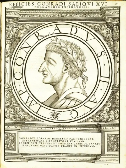 Framed Print : Conradus II Saliquus (990 - 1039), 1559 Framed Print : Conradus II Saliquus (990 - 1039), 1559