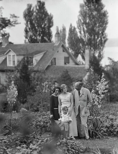 Conroy group in a garden, 1923 Creator: Arnold Genthe