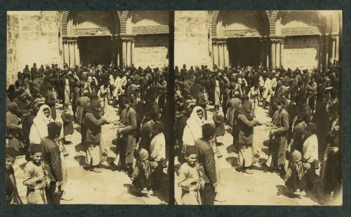 Framed Print : The consecration of Easter Eggs on Easter before the Church of the Holy Sepulchre (Stereograph), 1913 Framed Print : The consecration of Easter Eggs on Easter before the Church of the Holy Sepulchre (Stereograph), 1913