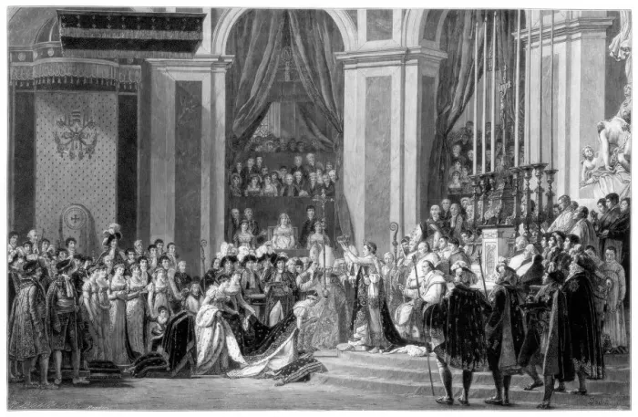 Framed Print : The Consecration of the Emperor Napoleon and the Coronation of the Empress Josephine, 1804 (1900) Framed Print : The Consecration of the Emperor Napoleon and the Coronation of the Empress Josephine, 1804 (1900)