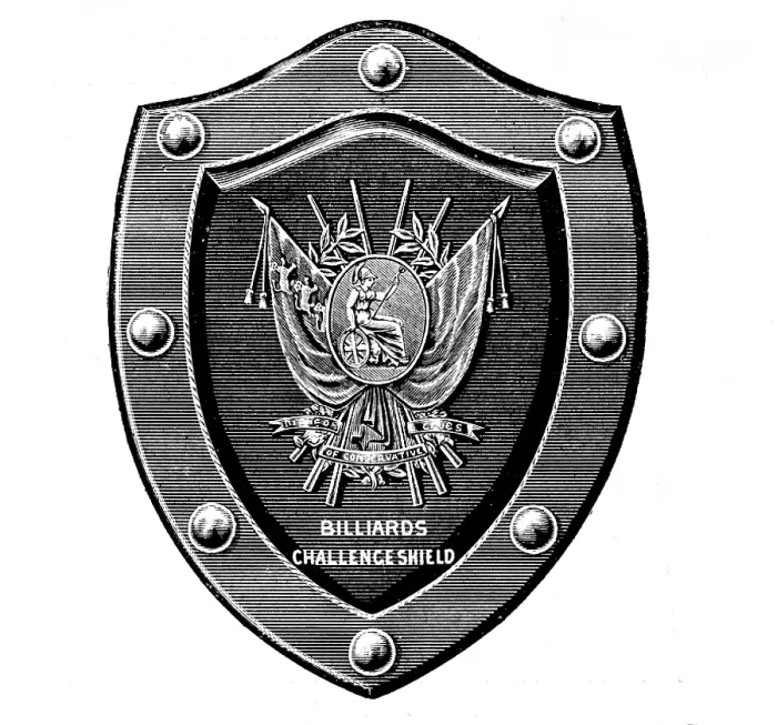 Framed Print : Conservative Clubs Billiard Challenge Shield, 1895. Creator: Unknown. Conservative Clubs Billiard Challenge Shield, 1895. Creator: Unknown Framed Print : Conservative Clubs Billiard Challenge Shield, 1895. Creator: Unknown. Conservative Clubs Billiard Challenge Shield, 1895. Creator: Unknown