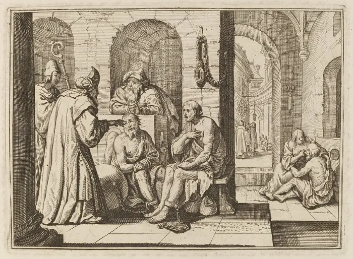 Framed Print : Consolation of the Imprisoned. Creator: Conrad Meyer