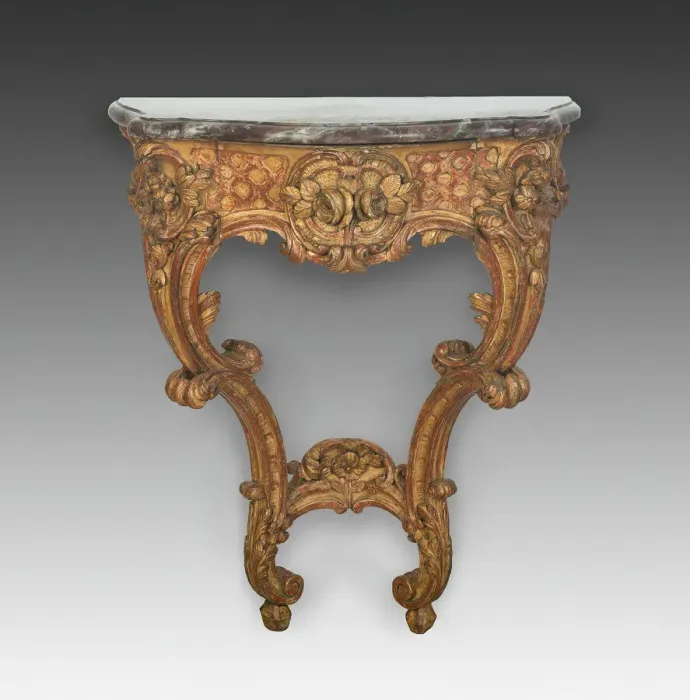 Framed Print : Console Table, France, c. 1730. Creator: Unknown Framed Print : Console Table, France, c. 1730. Creator: Unknown
