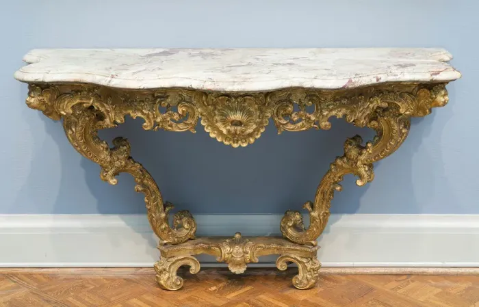 Framed Print : Console Table, France, c. 1735. Creator: Francois Roumier Framed Print : Console Table, France, c. 1735. Creator: Francois Roumier