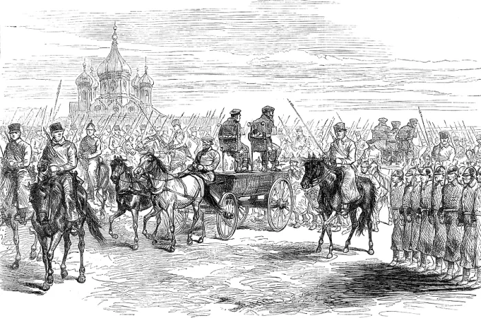 Framed Print : The Conspiracies in St. Petersburg: the Nihilists carried to execution, 1881. Creator: Unknown Framed Print : The Conspiracies in St. Petersburg: the Nihilists carried to execution, 1881. Creator: Unknown