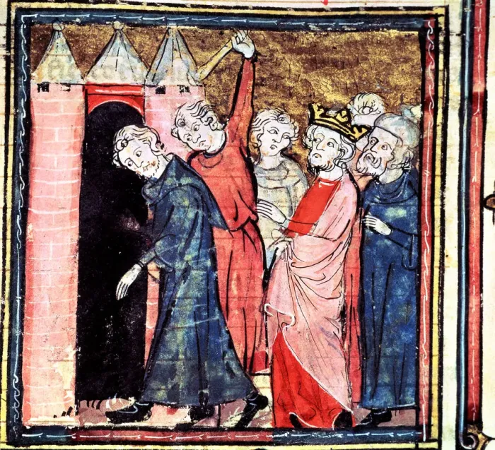 Framed Print : Conspiracy against Louis I the Pious, Emperor of the West, miniature in Great Framed Print : Conspiracy against Louis I the Pious, Emperor of the West, miniature in Great