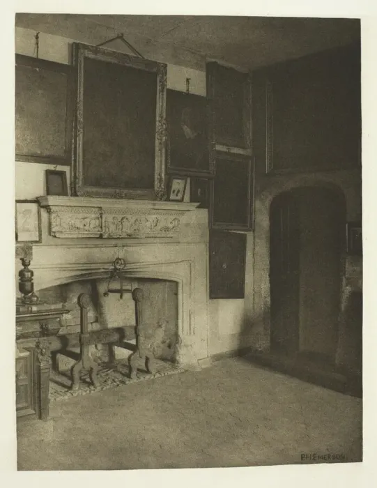 Framed Print : The Conspirators Room, Old Rye House, 1880s. Creator: Peter Henry Emerson Framed Print : The Conspirators Room, Old Rye House, 1880s. Creator: Peter Henry Emerson