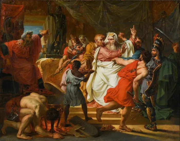 Framed Print : The constancy of High Priest Eleazar (La Constance d?Eleazar), 1792 Framed Print : The constancy of High Priest Eleazar (La Constance d?Eleazar), 1792