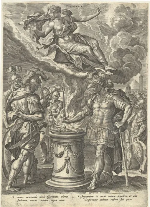 Framed Print : Constantia, ca. 1581. Creator: After Maerten de Vos Framed Print : Constantia, ca. 1581. Creator: After Maerten de Vos