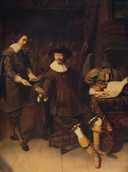 Constantijn Huygens and his Clerk, 1627, (c1915). Artist: Thomas de Keyser
