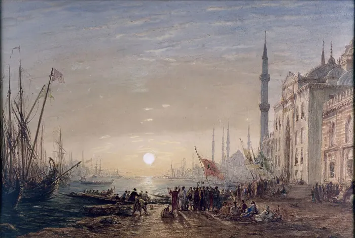 Framed Print : Constantinople, 1863. Creator: Felix Francois Georges Philibert Ziem Framed Print : Constantinople, 1863. Creator: Felix Francois Georges Philibert Ziem