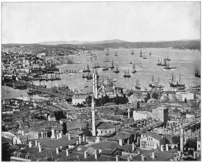 Framed Print : Constantinople and the Bosphorus, Turkey, late 19th century. Artist: John L Stoddard Framed Print : Constantinople and the Bosphorus, Turkey, late 19th century. Artist: John L Stoddard