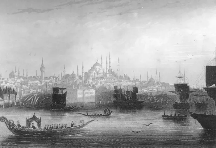Framed Print : Constantinople (Istanbul), Turkey, 1857. Artist: H Bibby Framed Print : Constantinople (Istanbul), Turkey, 1857. Artist: H Bibby