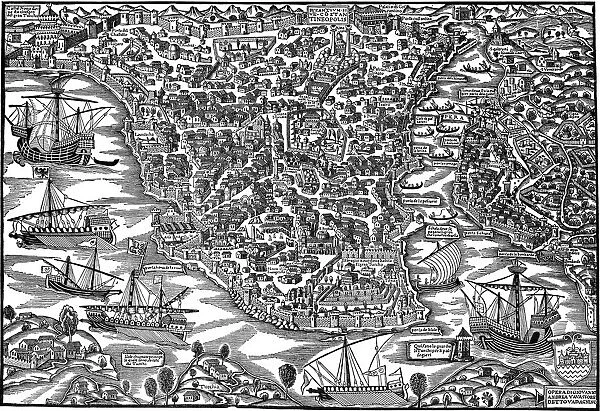 Constantinople, mid 16th century. Artist: Giovanni Andrea Vavassori