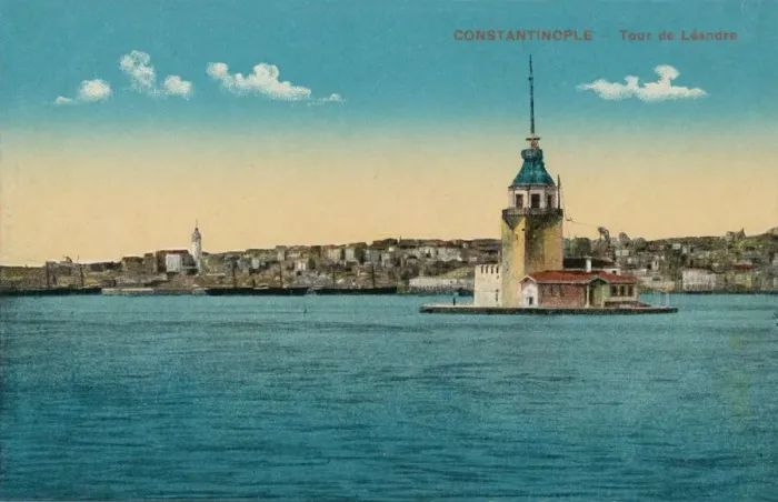 Framed Print : Constantinople - Tour de Leandre, c1900 Framed Print : Constantinople - Tour de Leandre, c1900