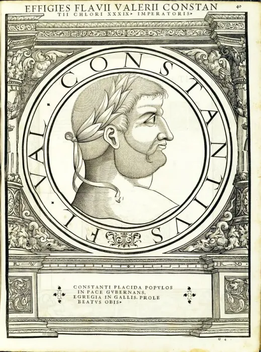 Framed Print : Constantius Chlorus (250 306 AD), 1559 Framed Print : Constantius Chlorus (250 306 AD), 1559