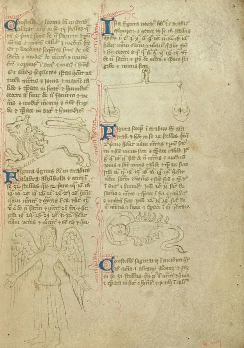 Framed Print : Constellation; Astronomical and Medical Miscellany, shortly after 1386. Creator: Unknown Framed Print : Constellation; Astronomical and Medical Miscellany, shortly after 1386. Creator: Unknown