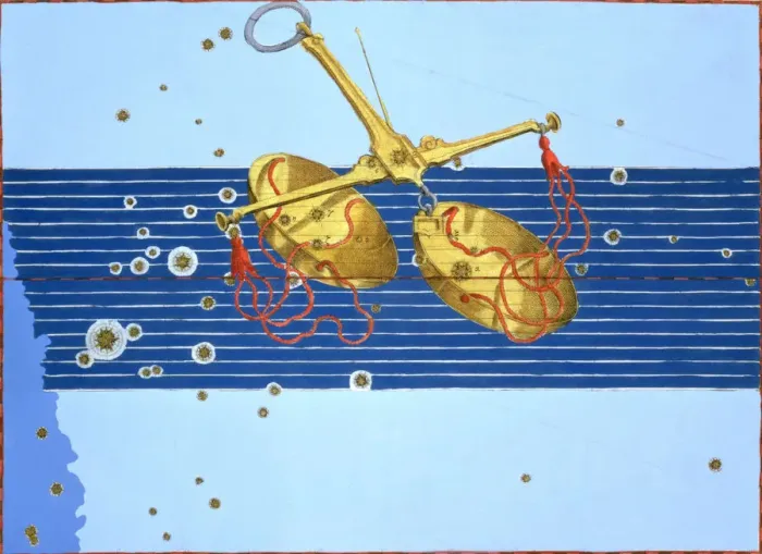 Framed Print : Constellation of Libra, 1603. Artist: Alexander Mair Framed Print : Constellation of Libra, 1603. Artist: Alexander Mair