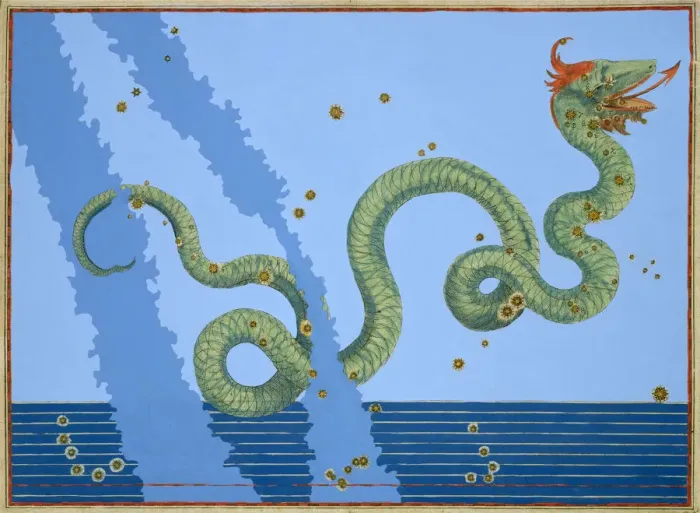 Framed Print : Constellation of Serpens, 1603. Artist: Johann Bayer Framed Print : Constellation of Serpens, 1603. Artist: Johann Bayer