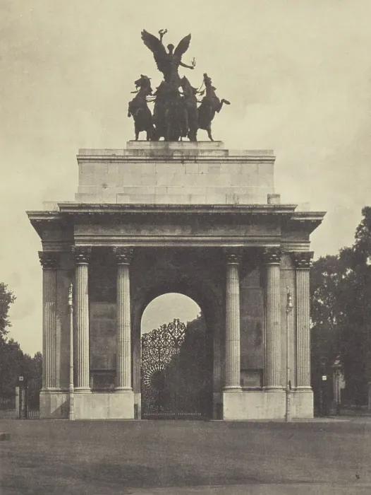 Framed Print : Constitution hill. From the album: Photograph album - London, 1920s. Creator: Harry Moult Framed Print : Constitution hill. From the album: Photograph album - London, 1920s. Creator: Harry Moult