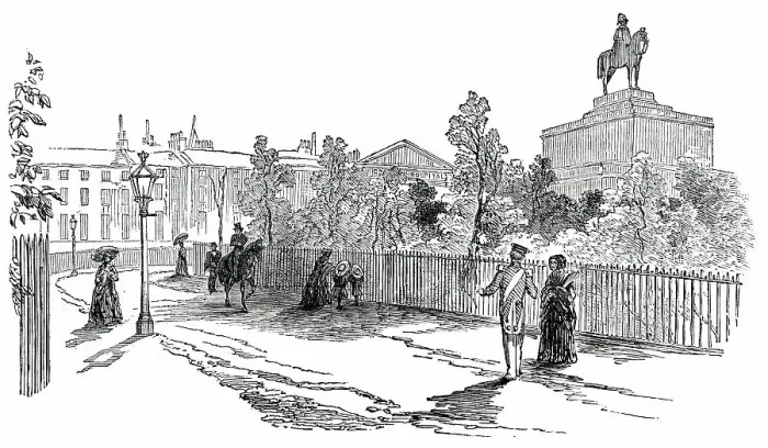 Framed Print : Constitution Hill, London, 1850. Creator: Unknown Framed Print : Constitution Hill, London, 1850. Creator: Unknown