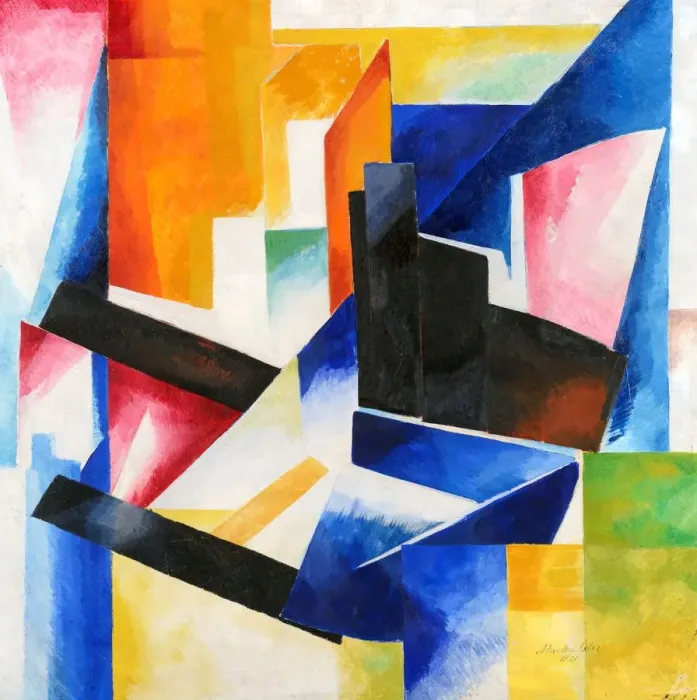 Framed Print : Construction of color planes, 1921 Framed Print : Construction of color planes, 1921
