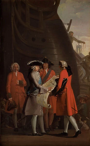 The Construction of Copenhagen´s Dock in the Reign of Christian VI, 1786-1787. Creator: Nicolai Abraham Abildgaard