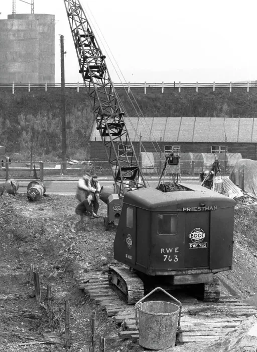 Framed Print : Construction of the reservoir, Manvers Main Colliery, Wath upon Dearne, South Yorkshire, 1955 Framed Print : Construction of the reservoir, Manvers Main Colliery, Wath upon Dearne, South Yorkshire, 1955