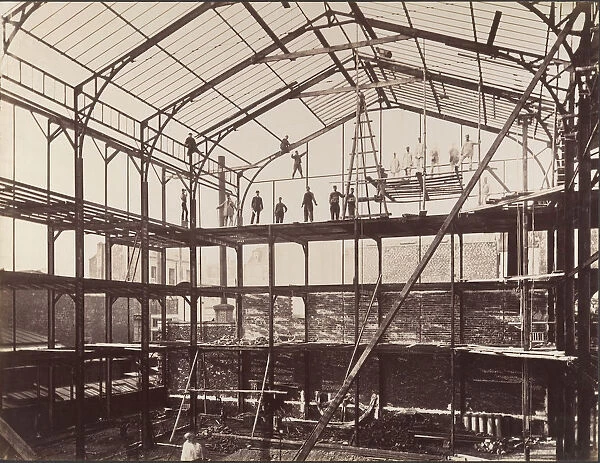 [Construction Site], 1880s. Creator: Louis Lafon