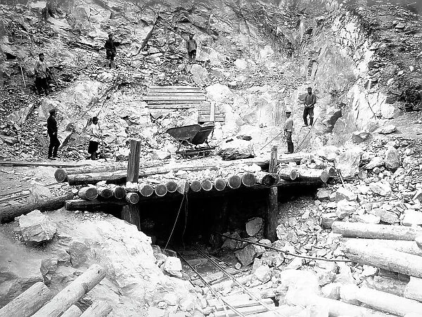 Construction of a Tunnel, 1900-1904. Creator: Unknown