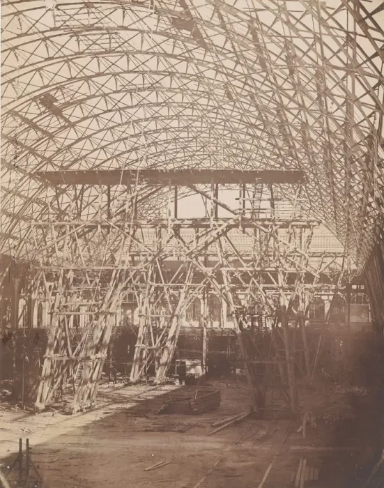 Framed Print : [Construction for the Universal Exhibition of 1855], 1855. Creator: Bertsch et Arnaud