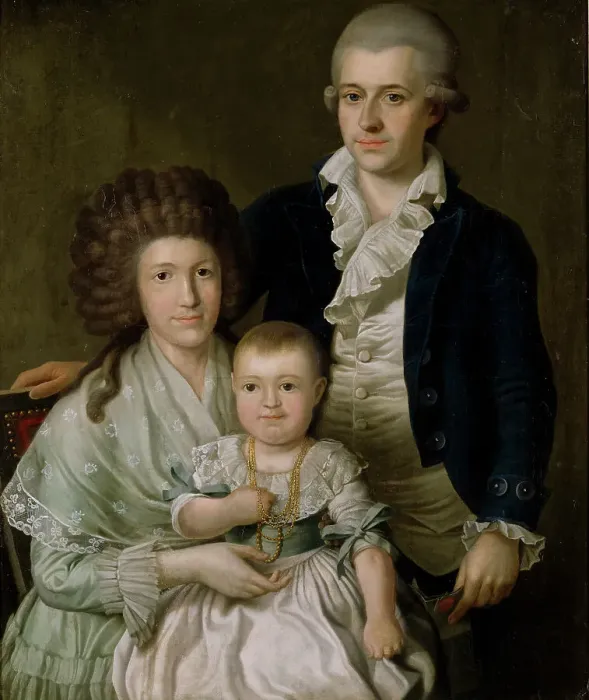 Framed Print : Consul F.L. Giers and his Family, 1790. Creator: Benjamin Patersson Framed Print : Consul F.L. Giers and his Family, 1790. Creator: Benjamin Patersson