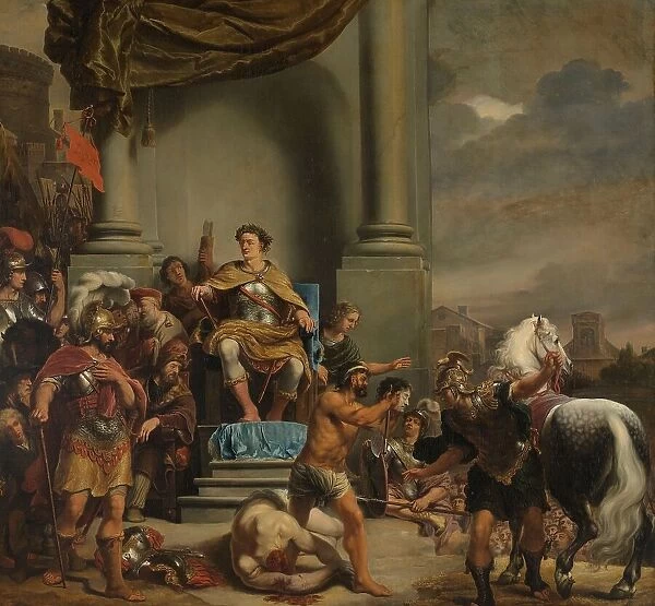 Consul Titus Manlius Torquatus Orders the Beheading of his Son, 1661-1663. Creator: Ferdinand Bol