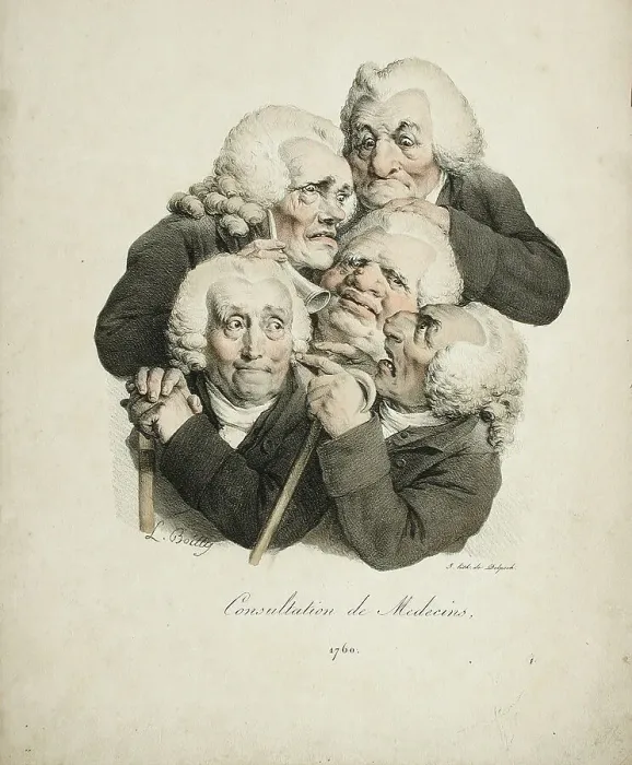 Framed Print : Consultation of Doctors, 1823. Artist: Boilly, Louis-Leopold (1761-1845) Framed Print : Consultation of Doctors, 1823. Artist: Boilly, Louis-Leopold (1761-1845)
