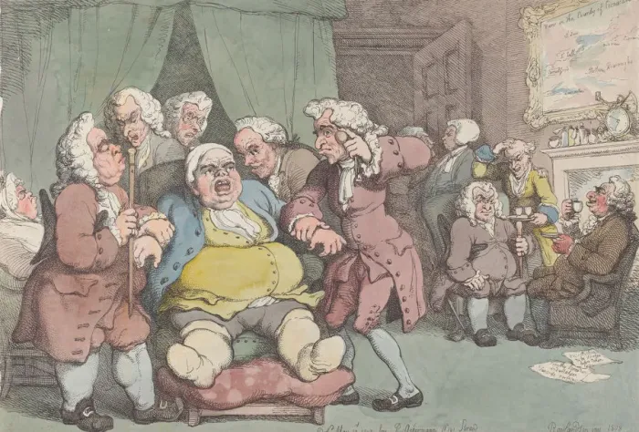 Framed Print : The Consultation, or Last Hope, June 30, 1808. June 30, 1808. Creator: Thomas Rowlandson Framed Print : The Consultation, or Last Hope, June 30, 1808. June 30, 1808. Creator: Thomas Rowlandson