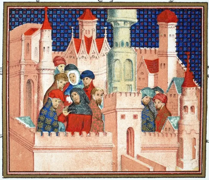 Framed Print : Consultation between Richard II and his nobles at Conway Castle, 19th Century Framed Print : Consultation between Richard II and his nobles at Conway Castle, 19th Century