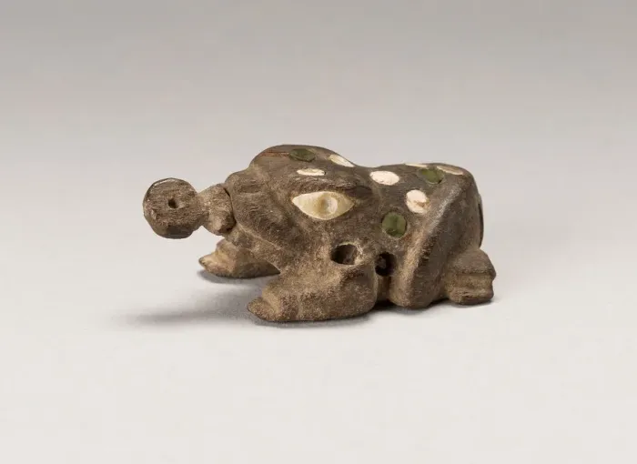 Framed Print : Container For Lime in the Shape of a Frog, c. 100 B. C. / A. D. 500. Creator: Unknown Framed Print : Container For Lime in the Shape of a Frog, c. 100 B. C. / A. D. 500. Creator: Unknown