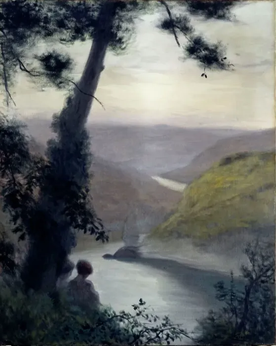 Framed Print : Contemplation, c.1910. Creator: Maurice Chabas Framed Print : Contemplation, c.1910. Creator: Maurice Chabas